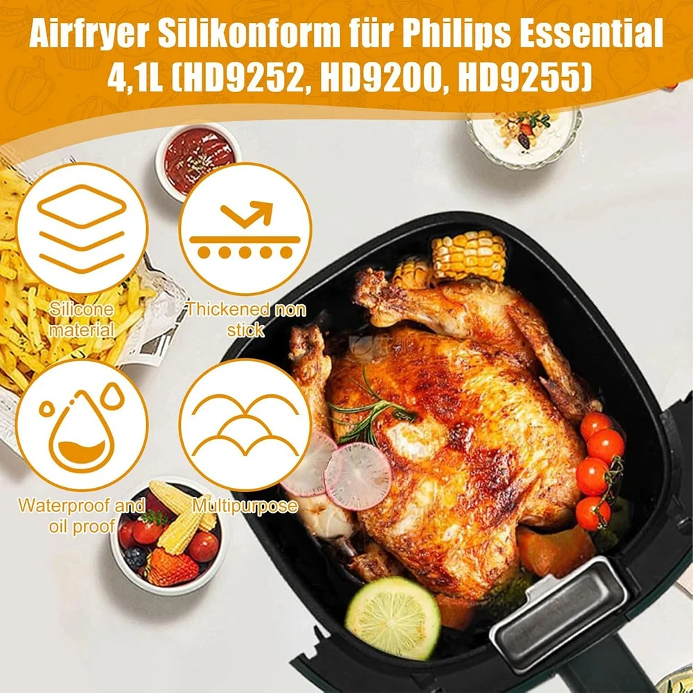 17cm Silicone Air Fryer Mold - - Philips Air Fryer Hd9252 评论和价格