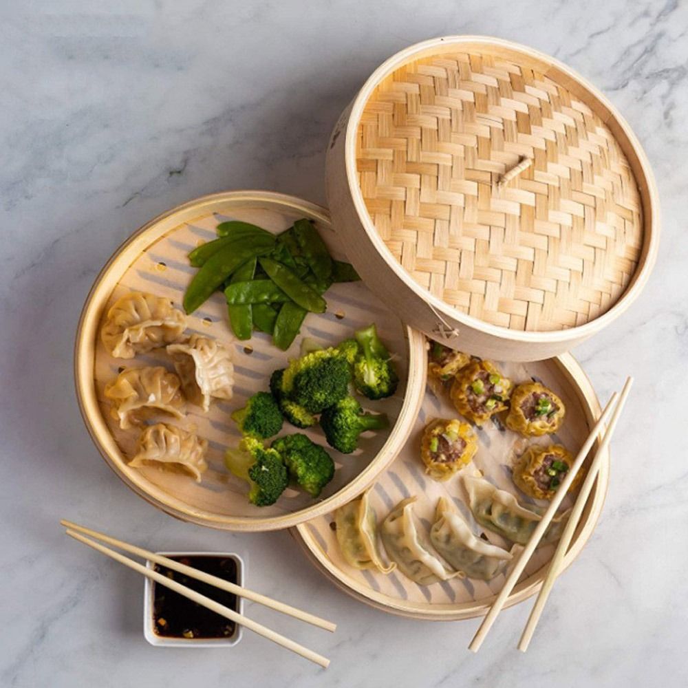 Chinese Steamer Bamboo Steamer - Bao Steamer Bamboo 评论和价格
