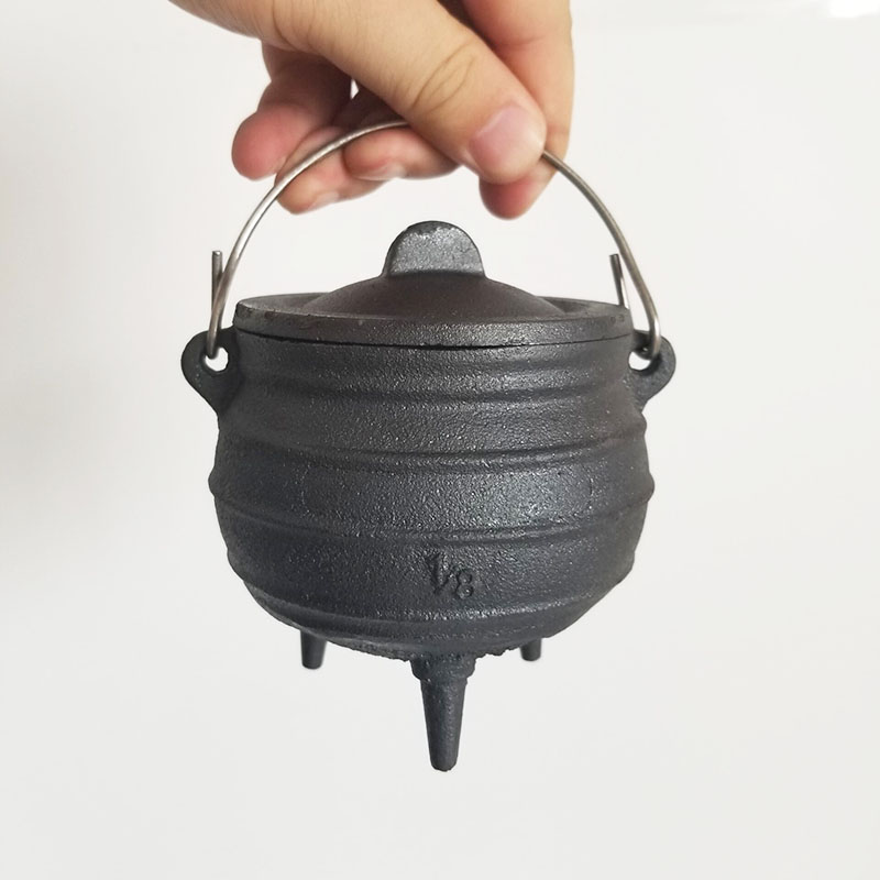 Medium 1/8# Cast Iron Cauldron - Cast Iron Corn 评论和价格