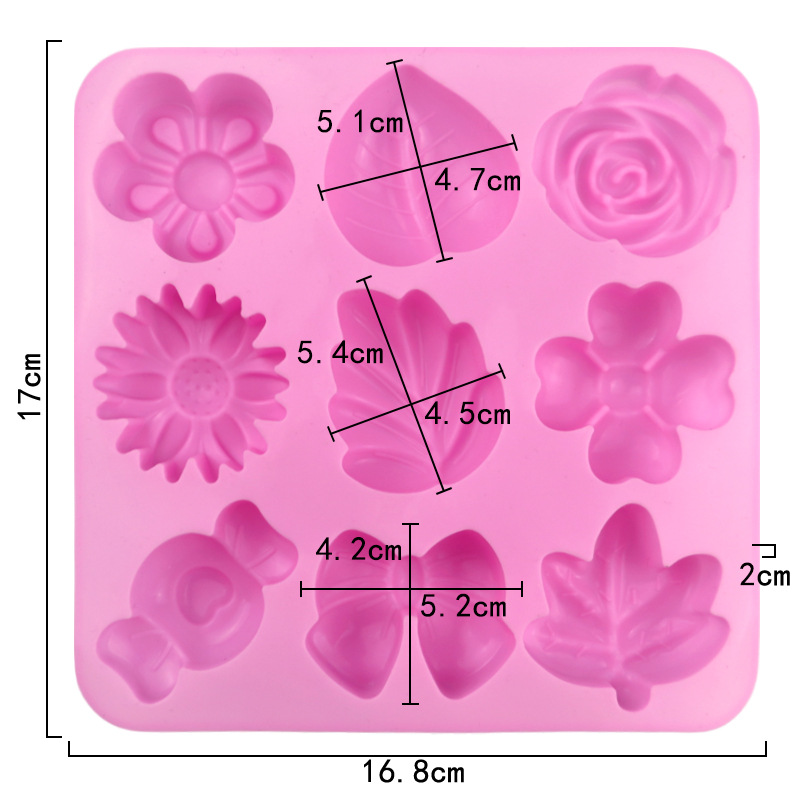 Rose Silicone Mold Flower Leav - Bunny Cake Mold 评论和价格